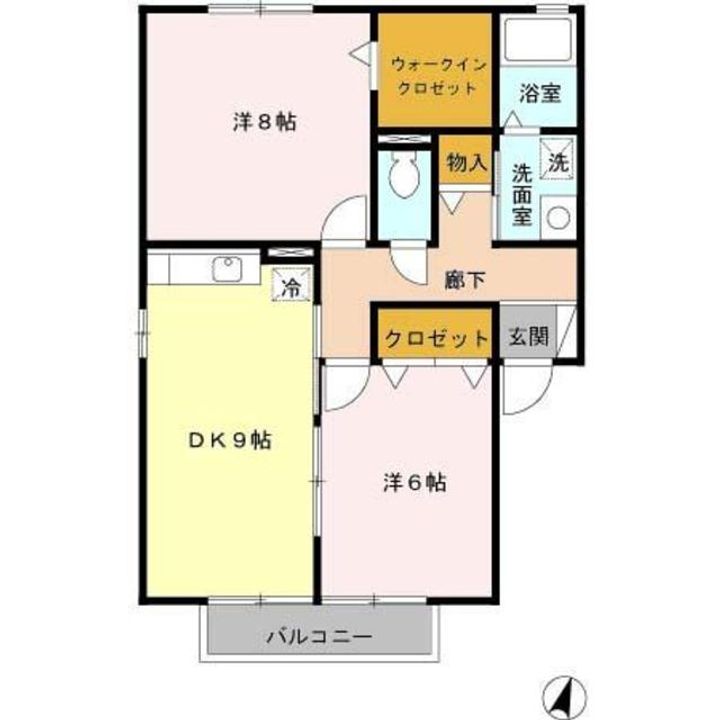 モア エクレール A棟の間取り