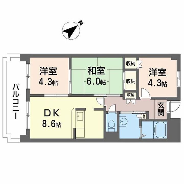 モナーク・シャトーの間取り