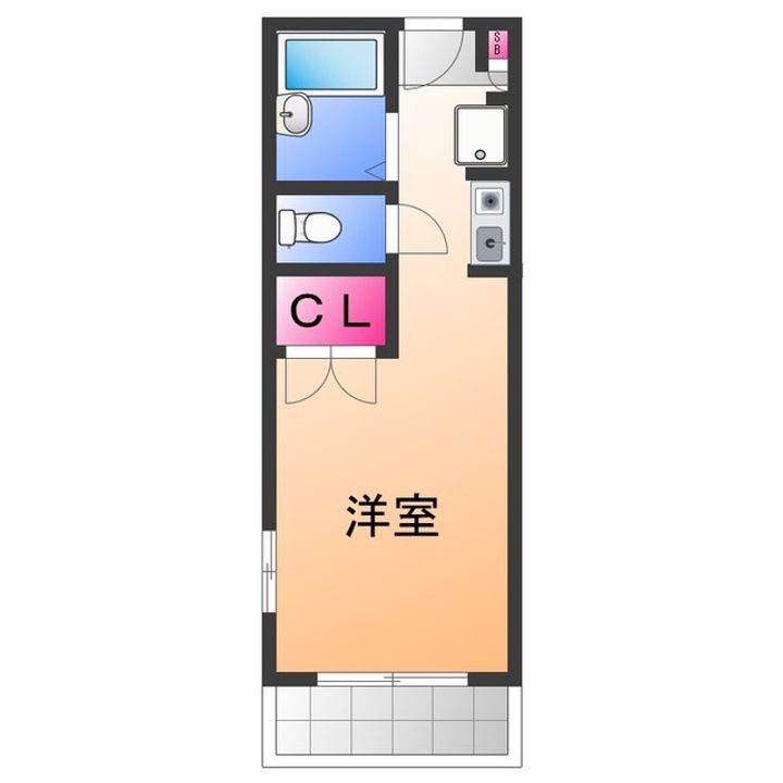 クリスタ久米田の間取り