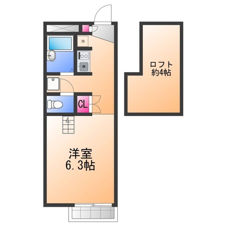 パレス磯上Ⅲの間取り