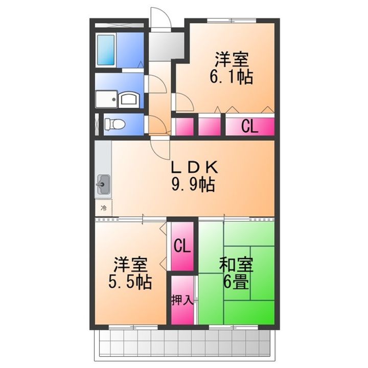 パン・リーヴルの間取り