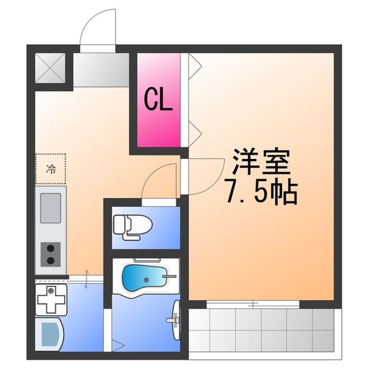 フジパレス和泉府中Ⅱ番館の間取り