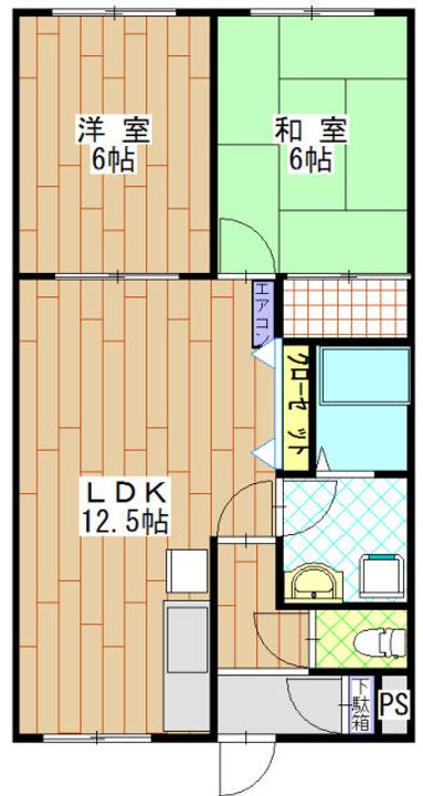 ベルドゥムール鎌ケ谷122の間取り