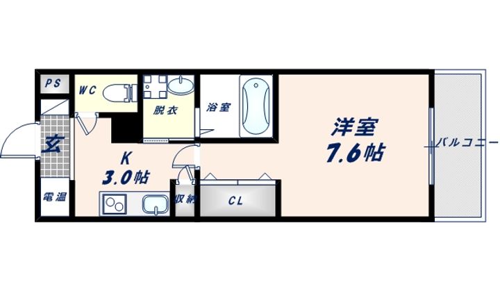 大阪府大阪市生野区小路2丁目(アパート)の賃貸物件の間取り