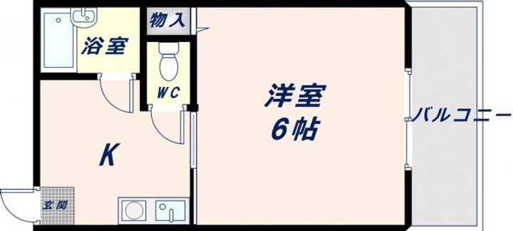 大阪府東大阪市下小阪1丁目(マンション)の賃貸物件の間取り