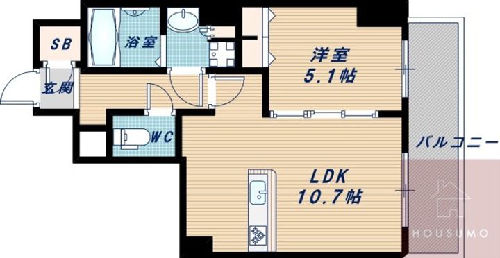 TOPAZ江坂(トパーズエサカ)の間取り