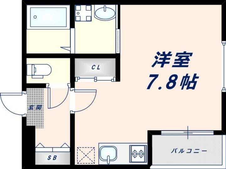 大阪府大阪市生野区新今里7丁目(アパート)の賃貸物件の間取り
