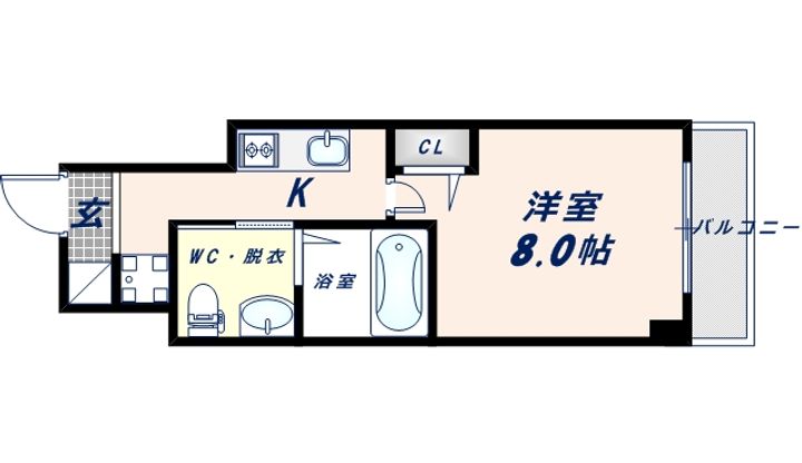 大阪府大阪市生野区新今里1丁目(マンション)の賃貸物件の間取り