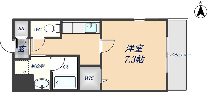 エスト・ドミール(大東市)の間取り