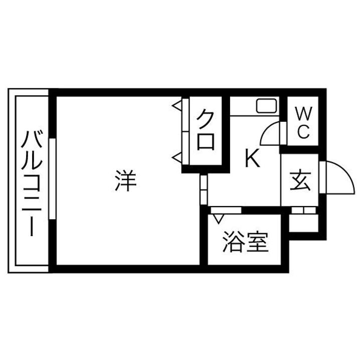 大阪府大阪市平野区長吉川辺3丁目(マンション)の賃貸物件の間取り