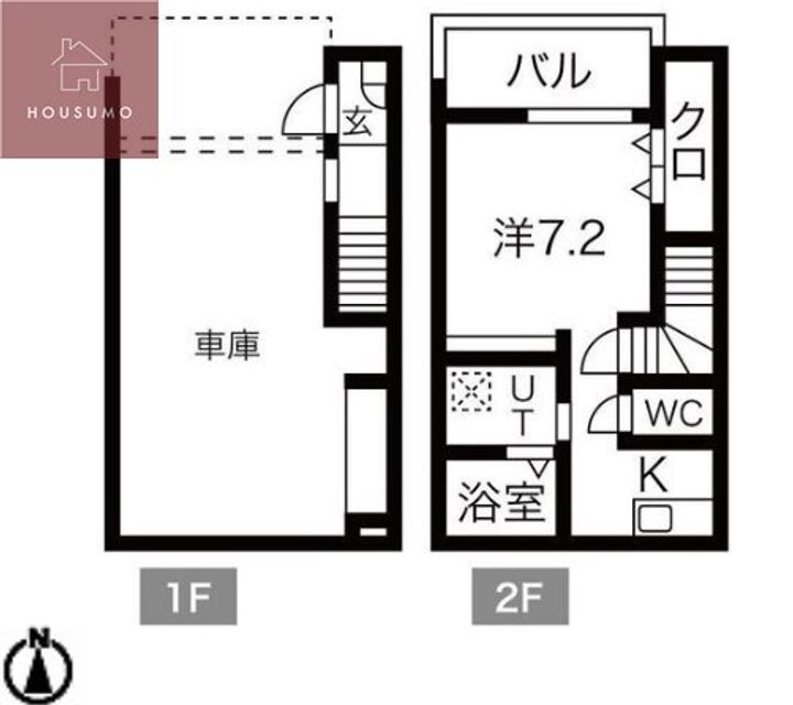 大阪府八尾市黒谷4丁目(一戸建)の賃貸物件の間取り