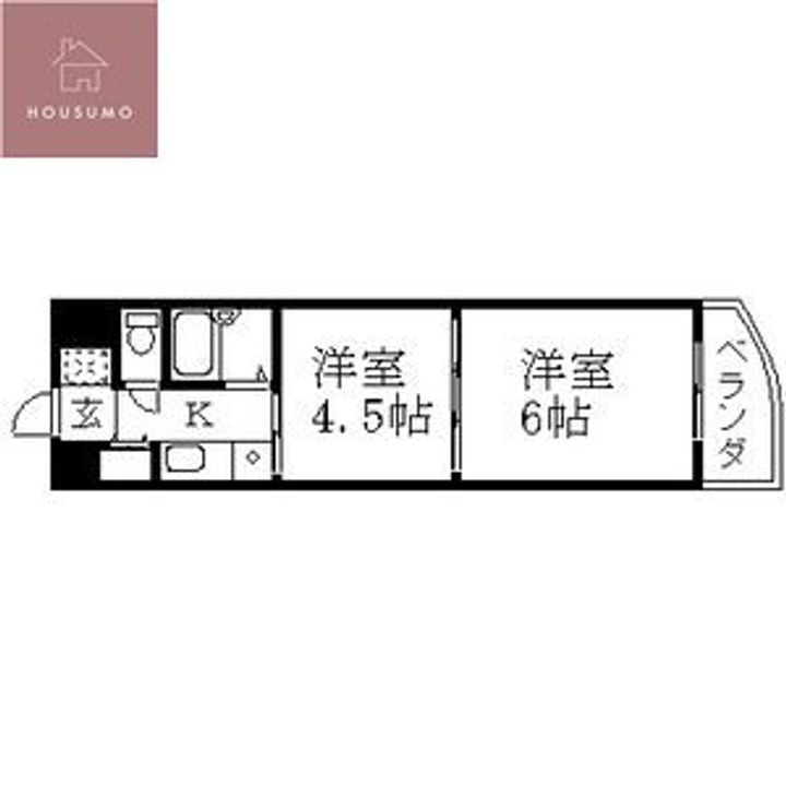 大阪府八尾市本町4丁目(マンション)の賃貸物件の間取り
