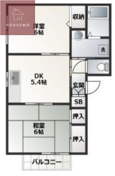大阪府大阪市平野区加美南4丁目(アパート)の賃貸物件の間取り