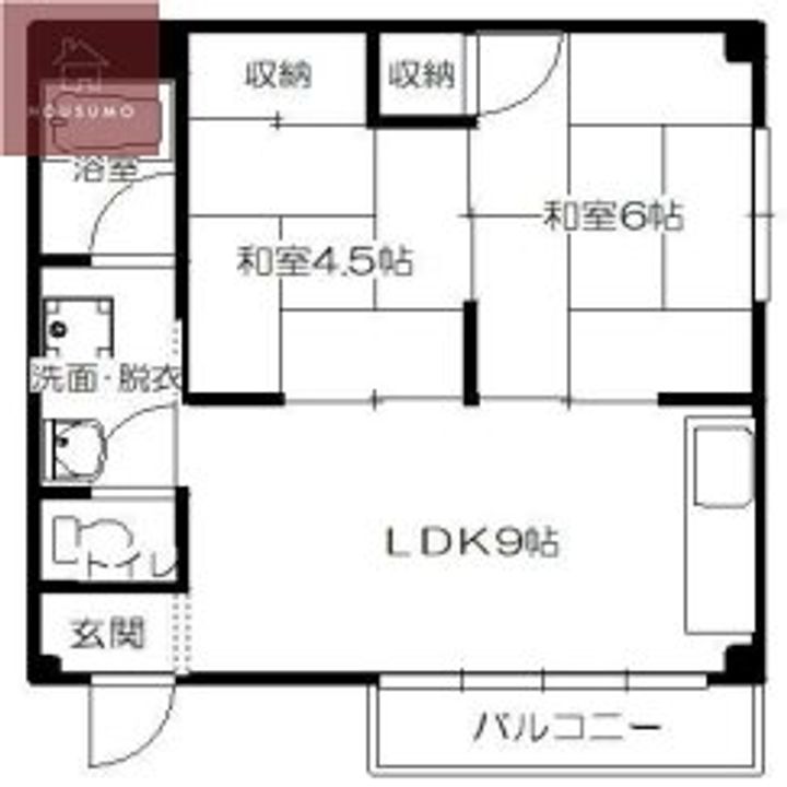 大阪府八尾市桜ヶ丘2丁目(マンション)の賃貸物件の間取り