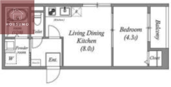 大阪府大阪市生野区鶴橋5丁目(アパート)の賃貸物件の間取り