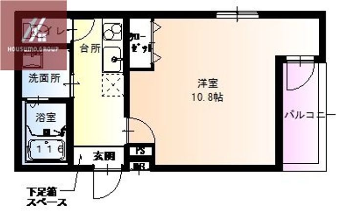 大阪府大阪市平野区長吉長原1丁目(アパート)の賃貸物件の間取り