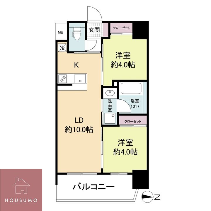 セレニテフラン新大阪 の間取り