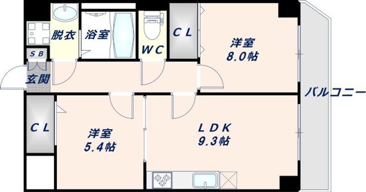 リアライズ今里南の間取り