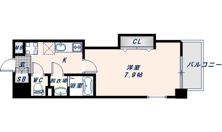 ラグゼ長田の間取り