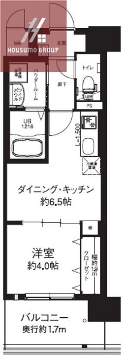 大阪府大阪市東成区深江南3丁目(マンション)の賃貸物件の間取り