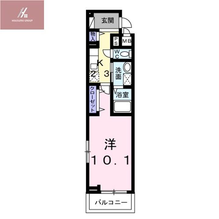 大阪府大阪市平野区加美北7丁目(アパート)の賃貸物件の間取り