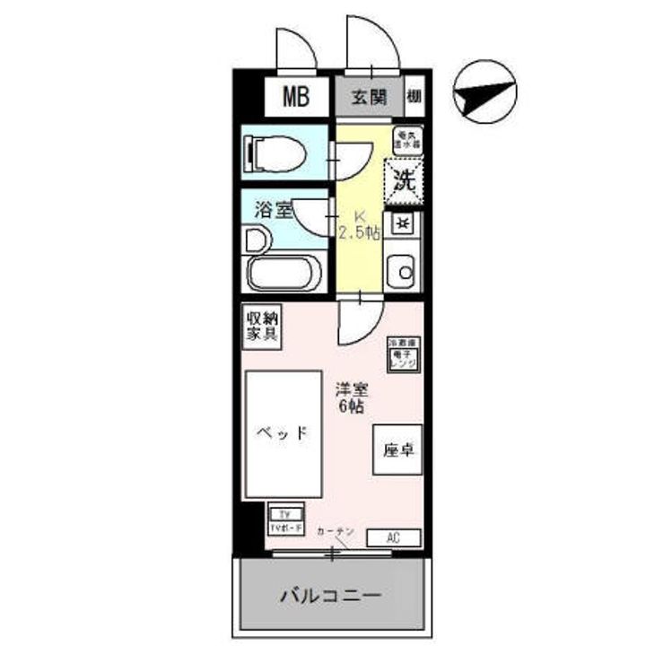 ラフェリオ新深江の間取り
