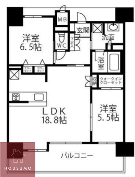 グランアッシュ江坂の間取り
