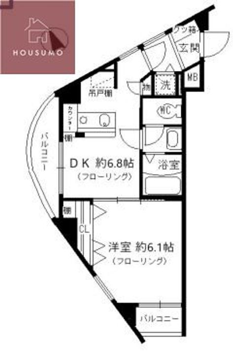 ジャルダン学研住道806の間取り