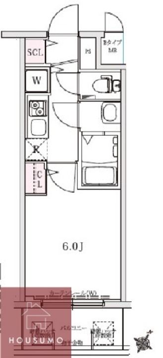 メインステージ大阪ノースマークの間取り