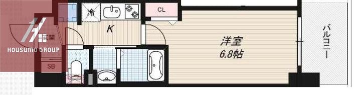 大阪府大阪市東成区東今里3丁目(マンション)の賃貸物件の間取り