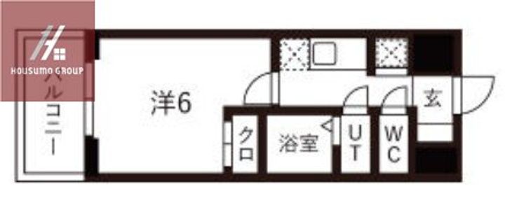 大阪府大阪市東成区大今里南6丁目(マンション)の賃貸物件の間取り