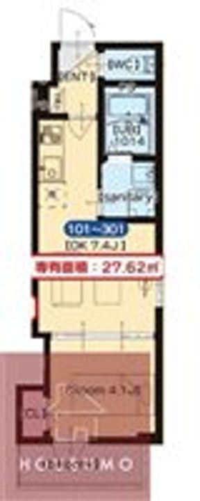 エイデン新大阪の間取り