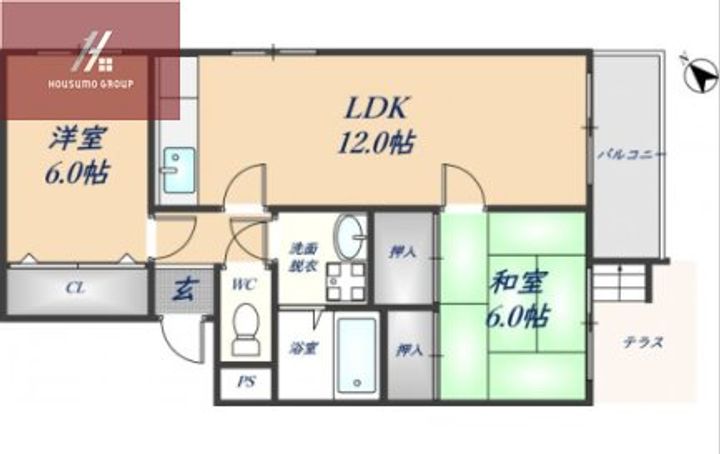 ハイムクレイン102の間取り