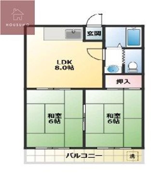 大阪府大阪市平野区加美正覚寺1丁目(マンション)の賃貸物件の間取り