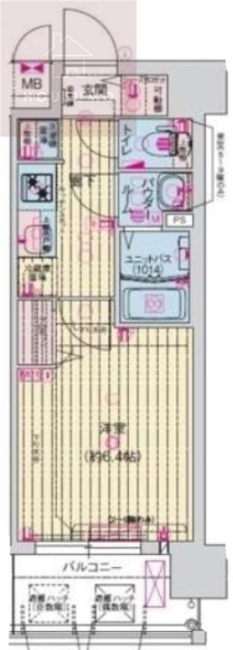 プレサンス森ノ宮THEゲートの間取り