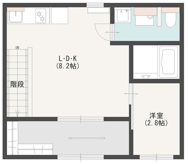 Prive上安205の間取り