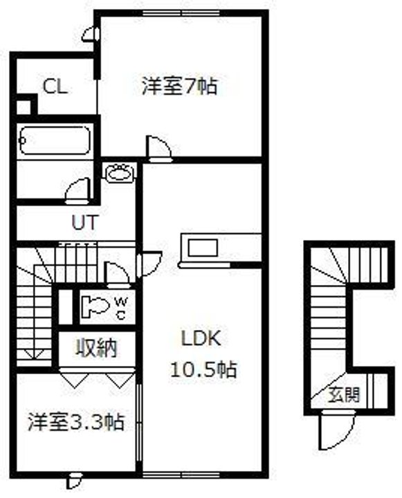 T-SQUARE旭大前Ⅱの間取り