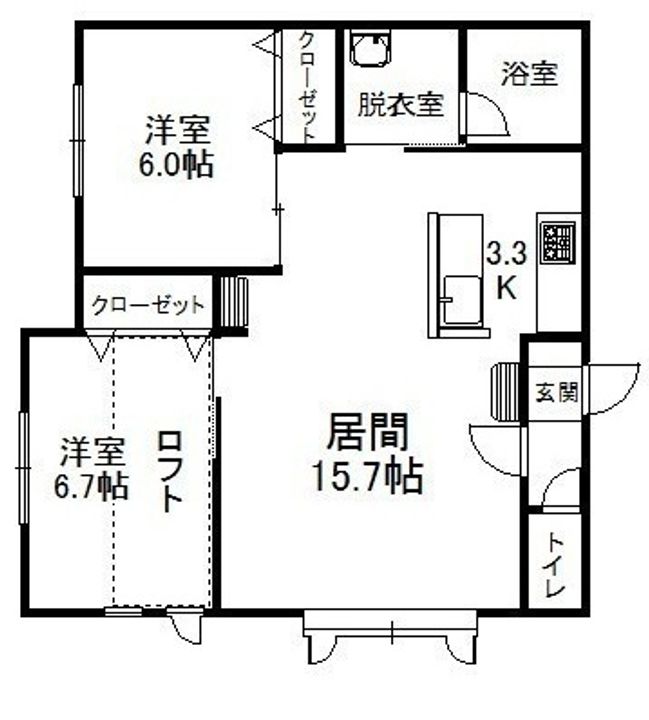 カルミナA201の間取り
