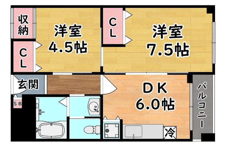 稗田マンションの間取り