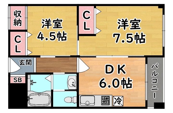 稗田マンションの間取り
