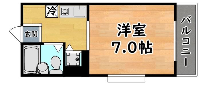 ジョイフル御影Vの間取り