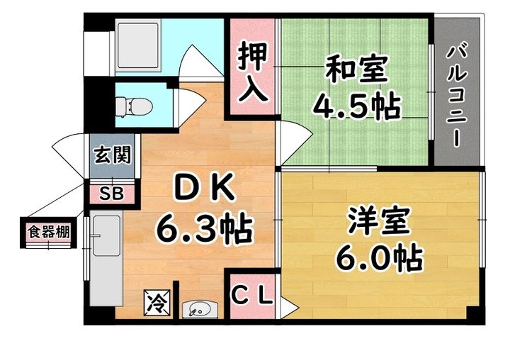 マツヤパークマンションの間取り