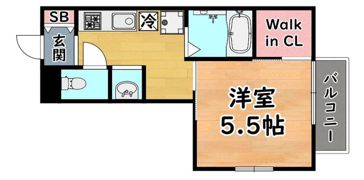 フラッツ六甲の間取り