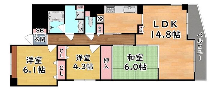 ステイツ神戸青谷・城の下通の間取り