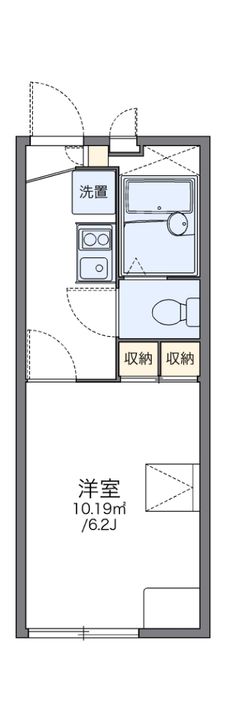 レオパレスフィレンツェ赤坂Iの間取り