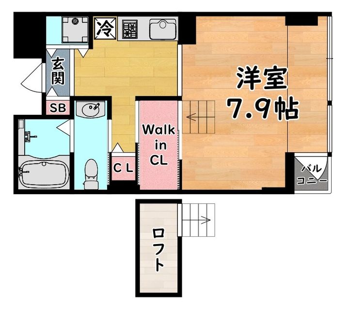 エス・キュート御影の間取り