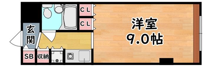 ロマネスク六甲第2の間取り