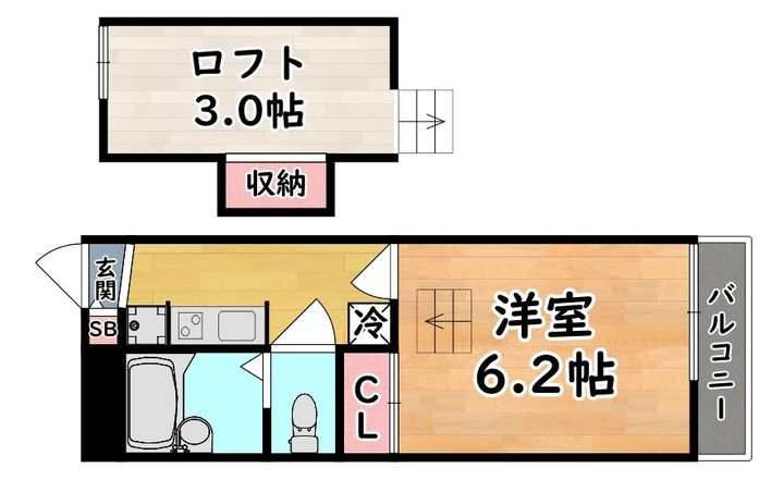 レオパレス香蘭の間取り