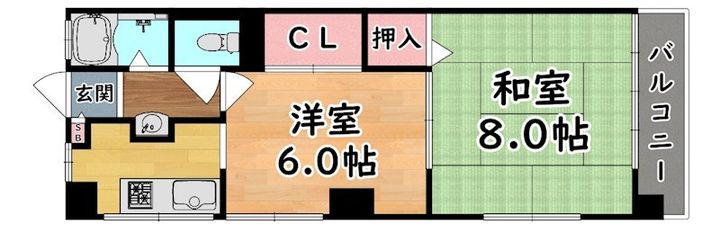 住吉パームスの間取り