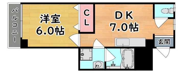 住吉サンライズマンションの間取り